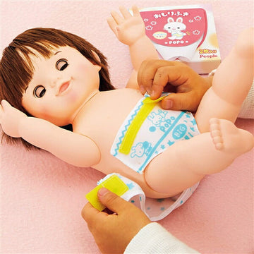 ぽぽちゃん お道具 うんちでた? おむつ替えごっこ おしりふき付き ピープル